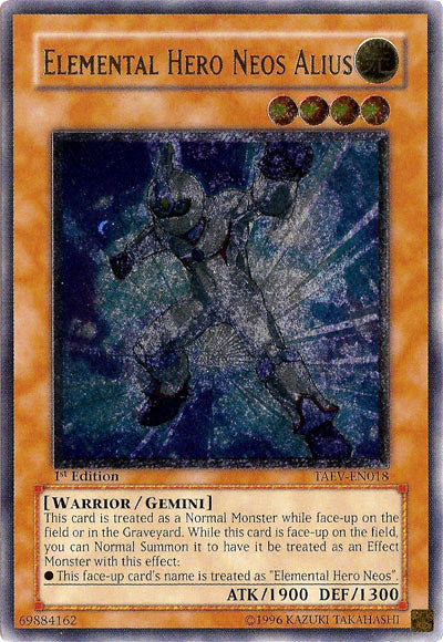 Elemental Hero Neos Alius [TAEV-EN018] Ultimate Rare | Good Games Morley