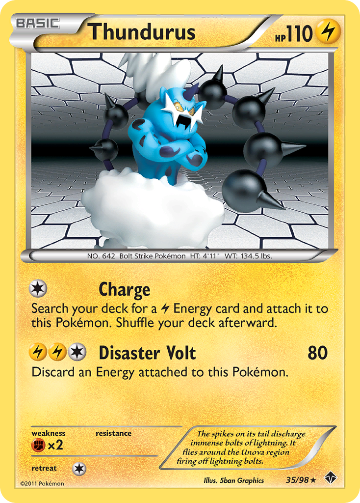 Thundurus (35/98) [Black & White: Emerging Powers] | Good Games Morley