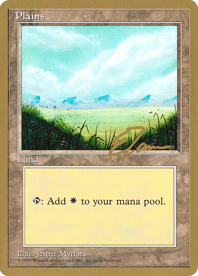 Plains (et366) (Eric Tam) [Pro Tour Collector Set] | Good Games Morley