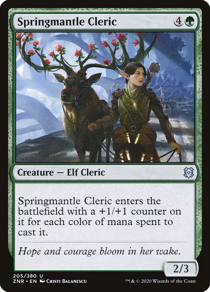 Springmantle Cleric [Zendikar Rising] | Good Games Morley