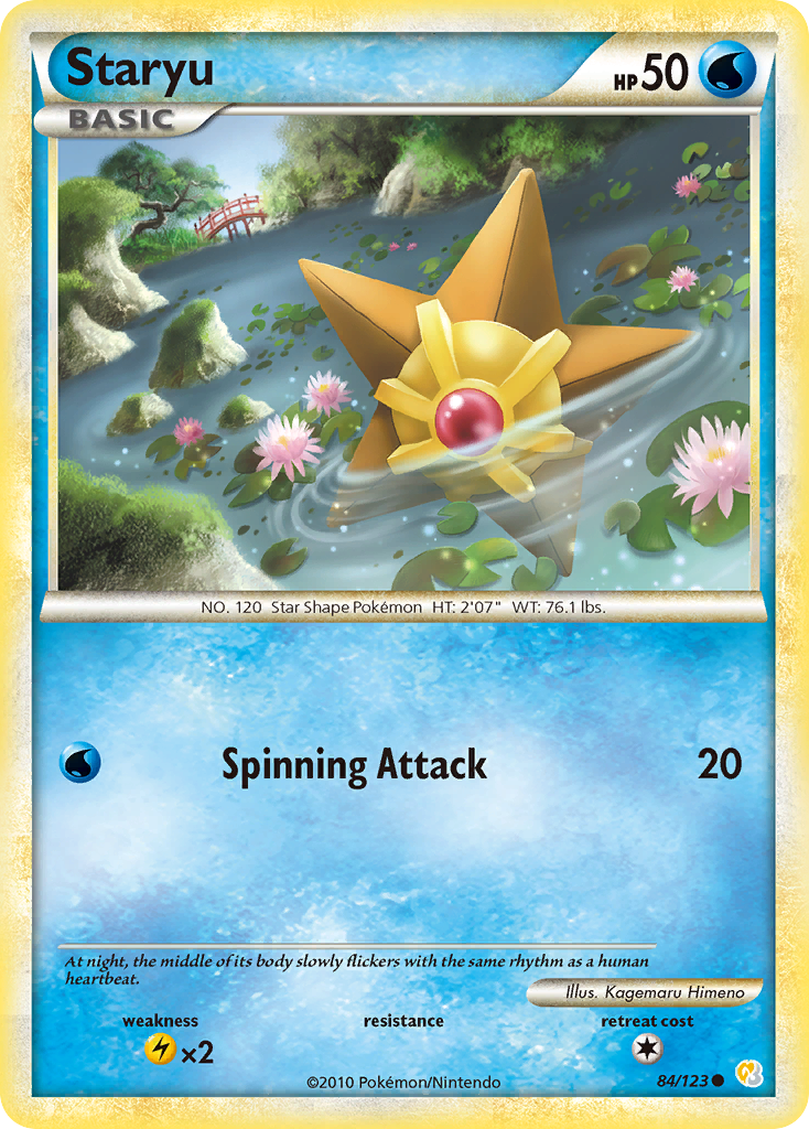 Staryu (84/123) [HeartGold & SoulSilver: Base Set] | Good Games Morley