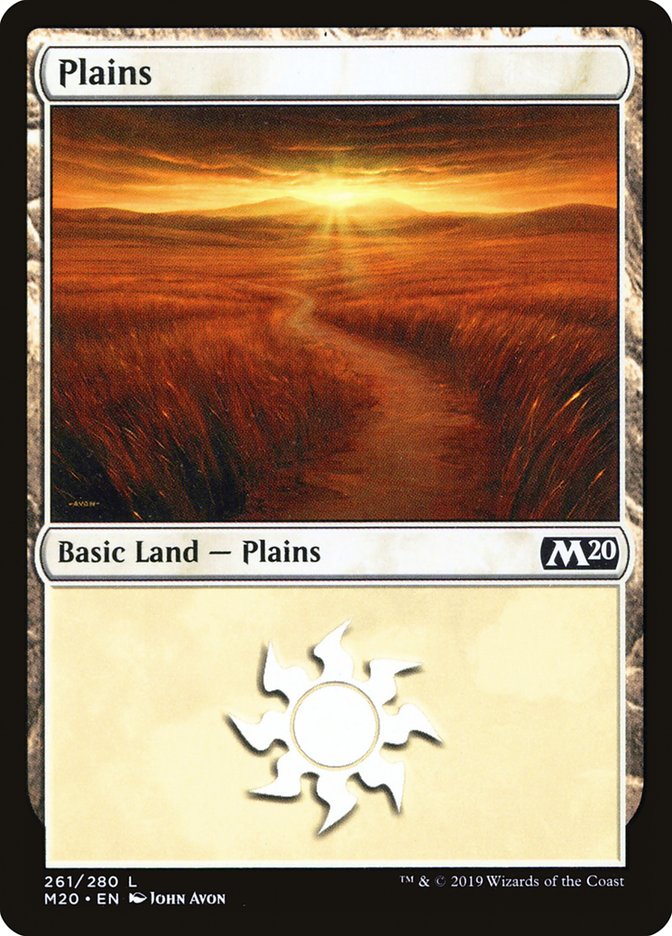 Plains (261) [Core Set 2020] | Good Games Morley