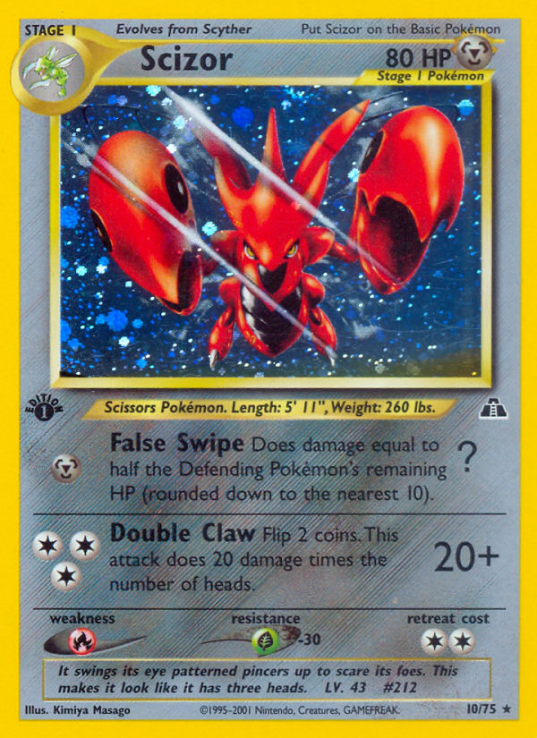 Scizor (10/75) [Neo Discovery 1st Edition] | Good Games Morley