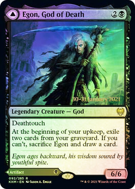 Egon, God of Death // Throne of Death [Kaldheim Prerelease Promos] | Good Games Morley