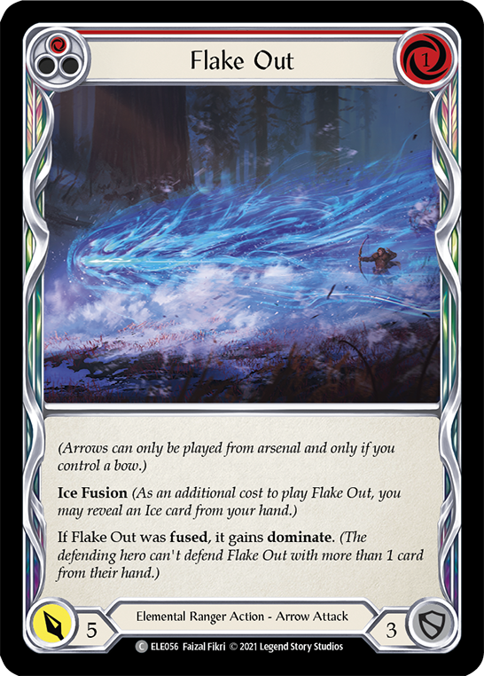 Flake Out (Red) [ELE056] (Tales of Aria)  1st Edition Normal | Good Games Morley