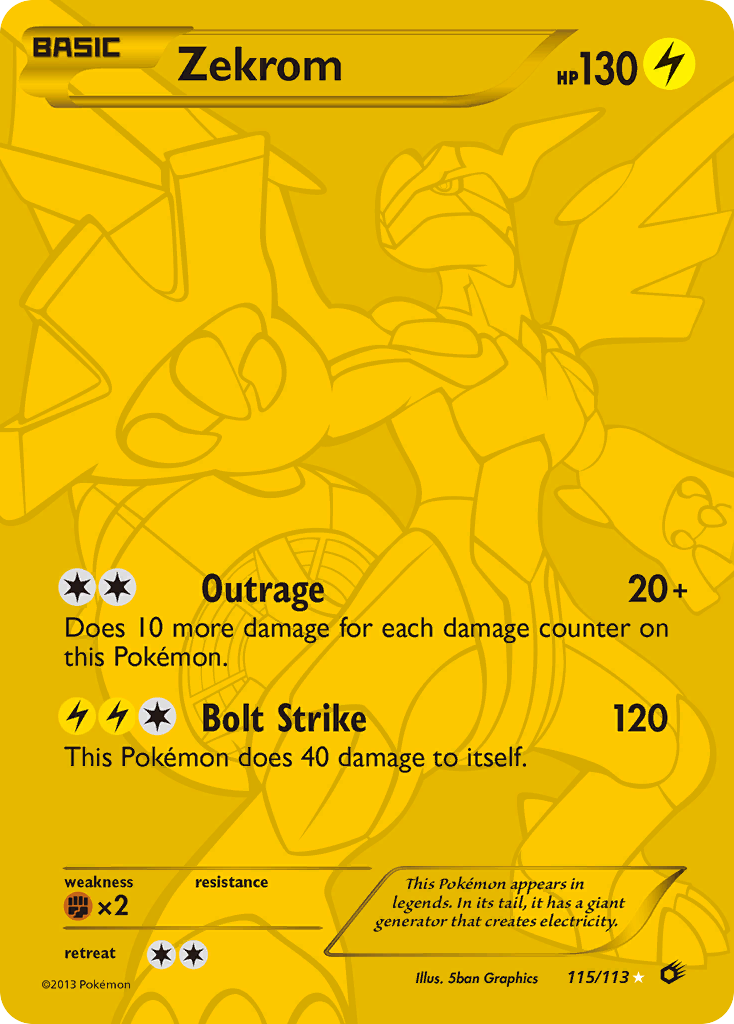 Zekrom (115/113) [Black & White: Legendary Treasures] | Good Games Morley