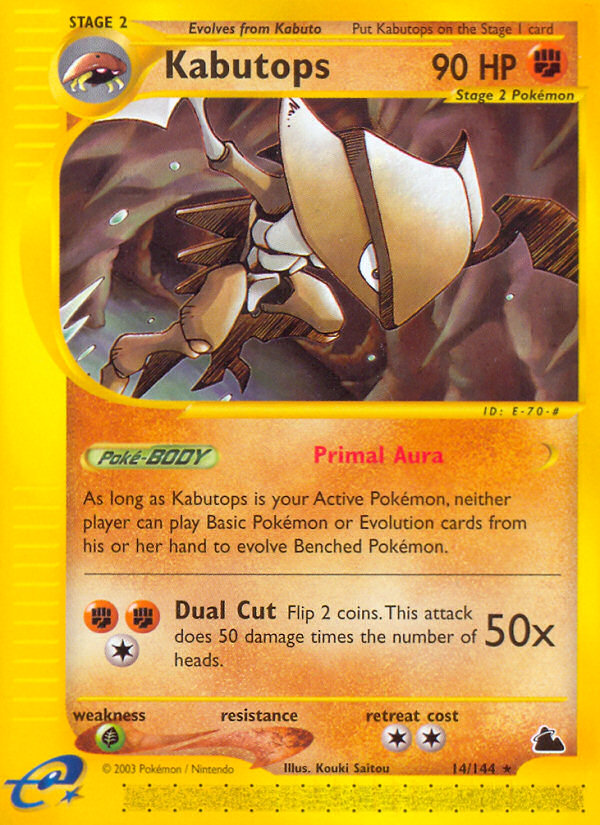 Kabutops (14/144) [Skyridge] | Good Games Morley
