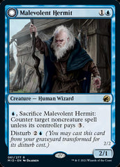 Malevolent Hermit // Benevolent Geist [Innistrad: Midnight Hunt] | Good Games Morley