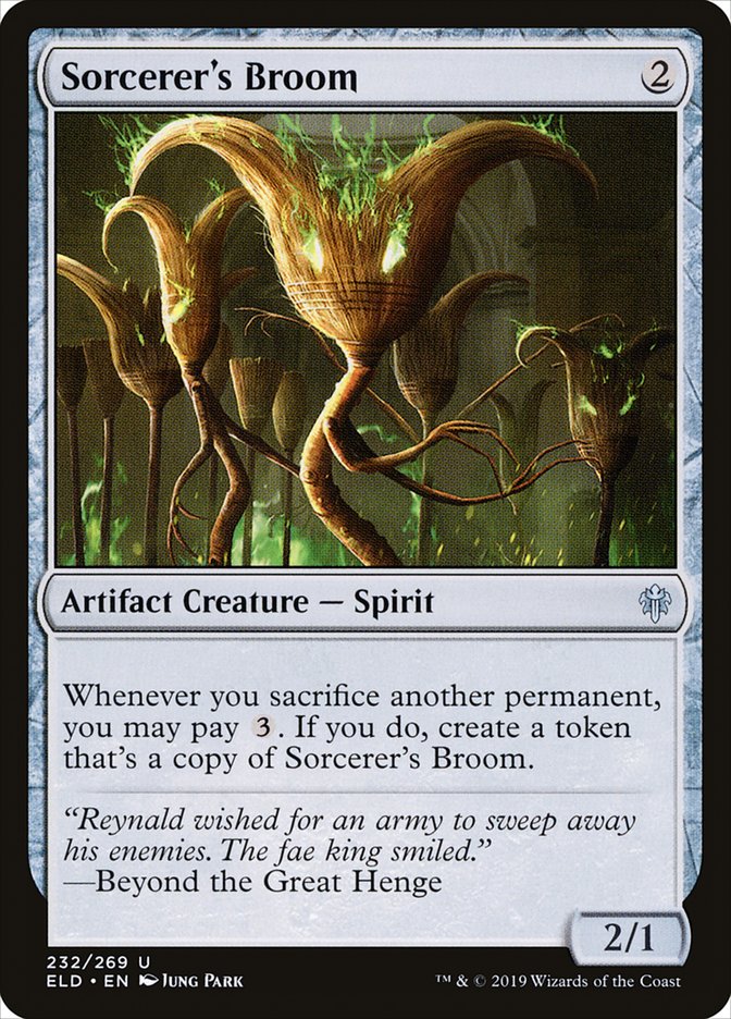 Sorcerer's Broom [Throne of Eldraine] | Good Games Morley
