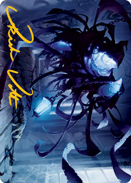 Spectral Adversary Art Card (Gold-Stamped Signature) [Innistrad: Midnight Hunt Art Series] | Good Games Morley