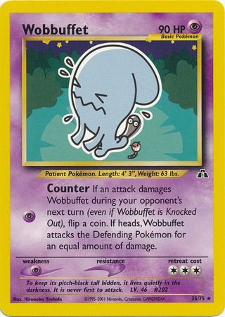 Wobbuffet (35/75) [Neo Discovery Unlimited] | Good Games Morley