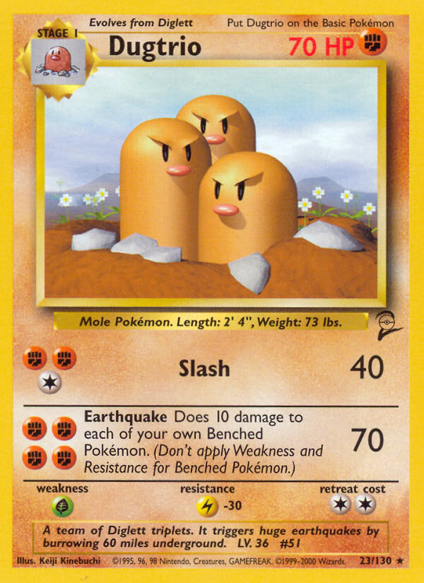 Dugtrio (23/130) [Base Set 2] | Good Games Morley