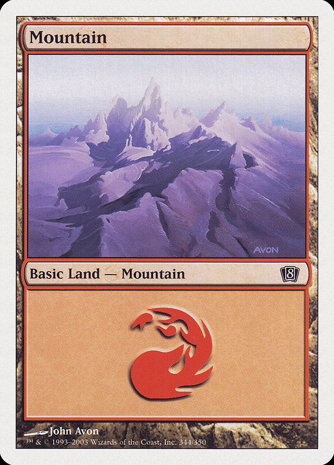 Mountain (344) [Eighth Edition] | Good Games Morley