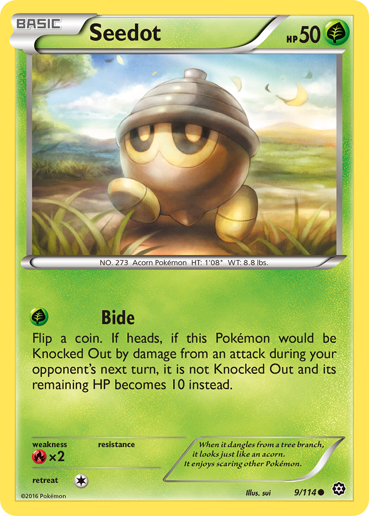 Seedot (9/114) [XY: Steam Siege] | Good Games Morley
