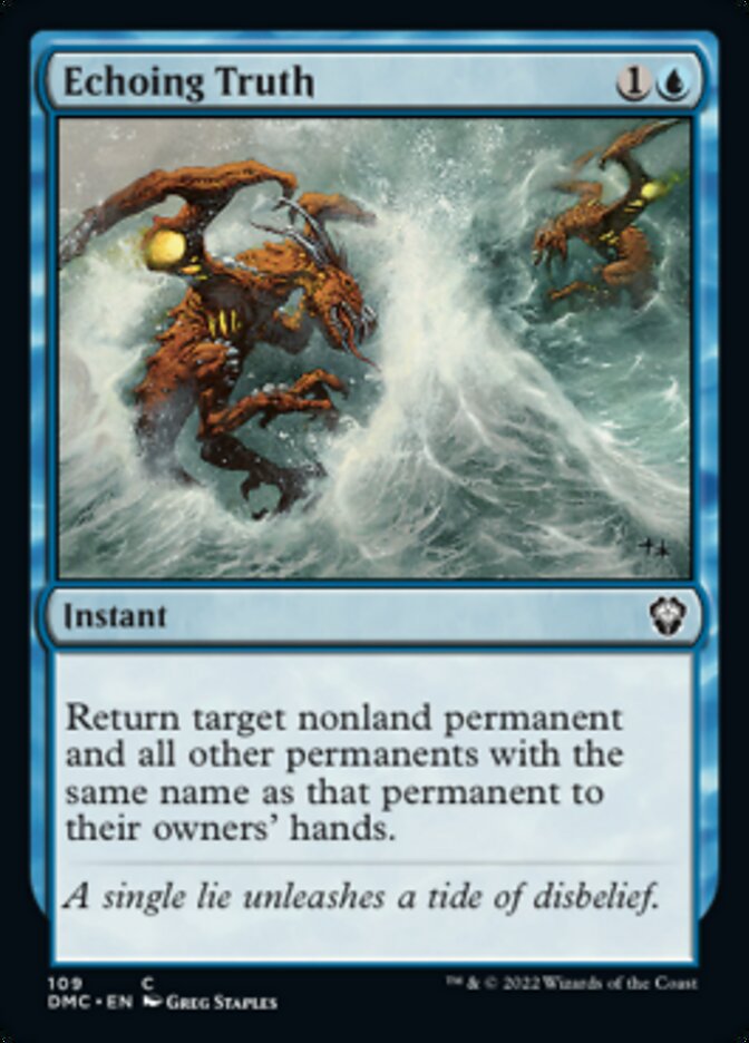 Echoing Truth [Dominaria United Commander] | Good Games Morley