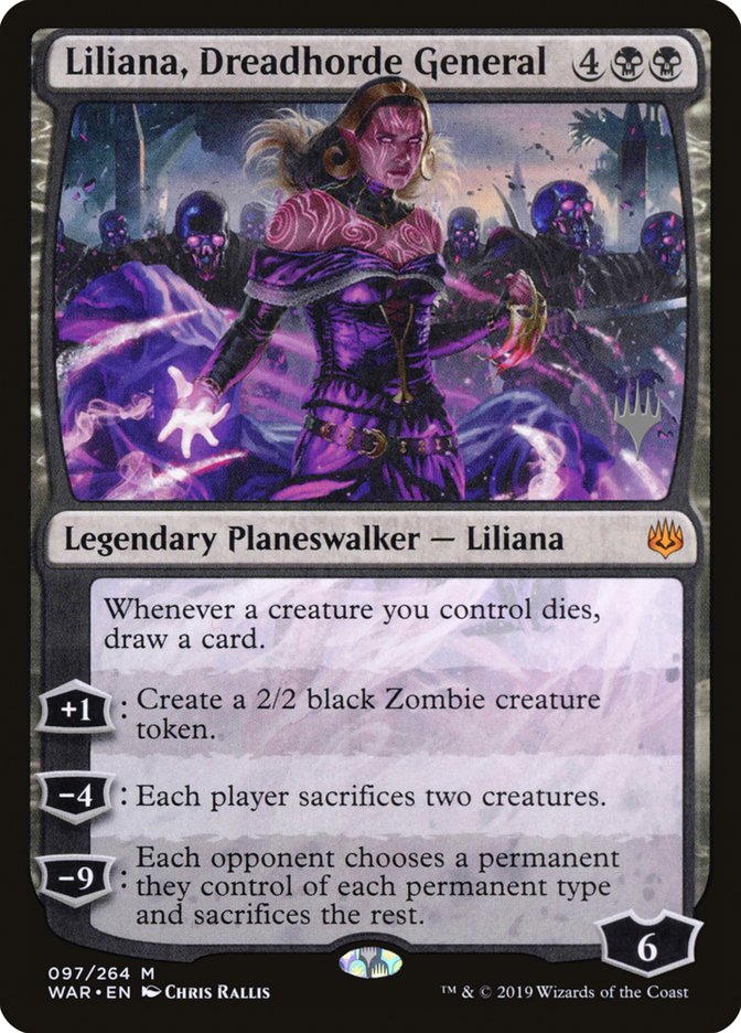 Liliana, Dreadhorde General (Promo Pack) [War of the Spark Promos] | Good Games Morley