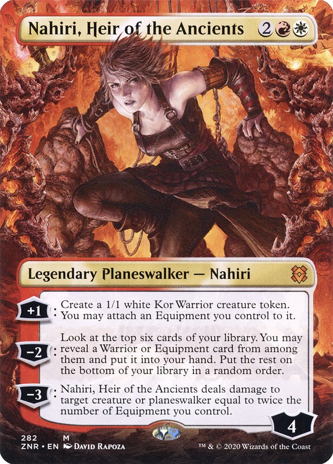 Nahiri, Heir of the Ancients (Borderless) [Zendikar Rising] | Good Games Morley