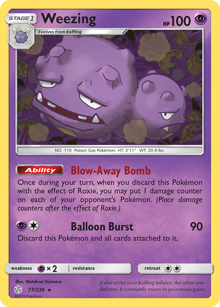 Weezing (77/236) [Sun & Moon: Cosmic Eclipse] | Good Games Morley