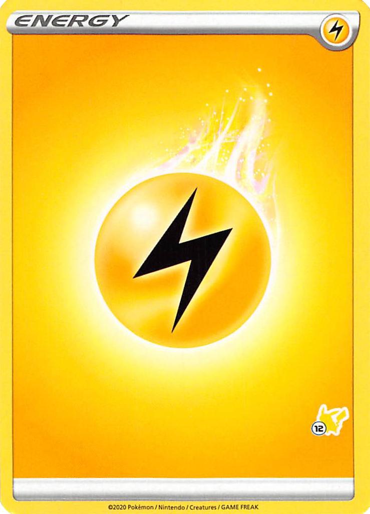 Lightning Energy (Pikachu Stamp #12) [Battle Academy 2022] | Good Games Morley