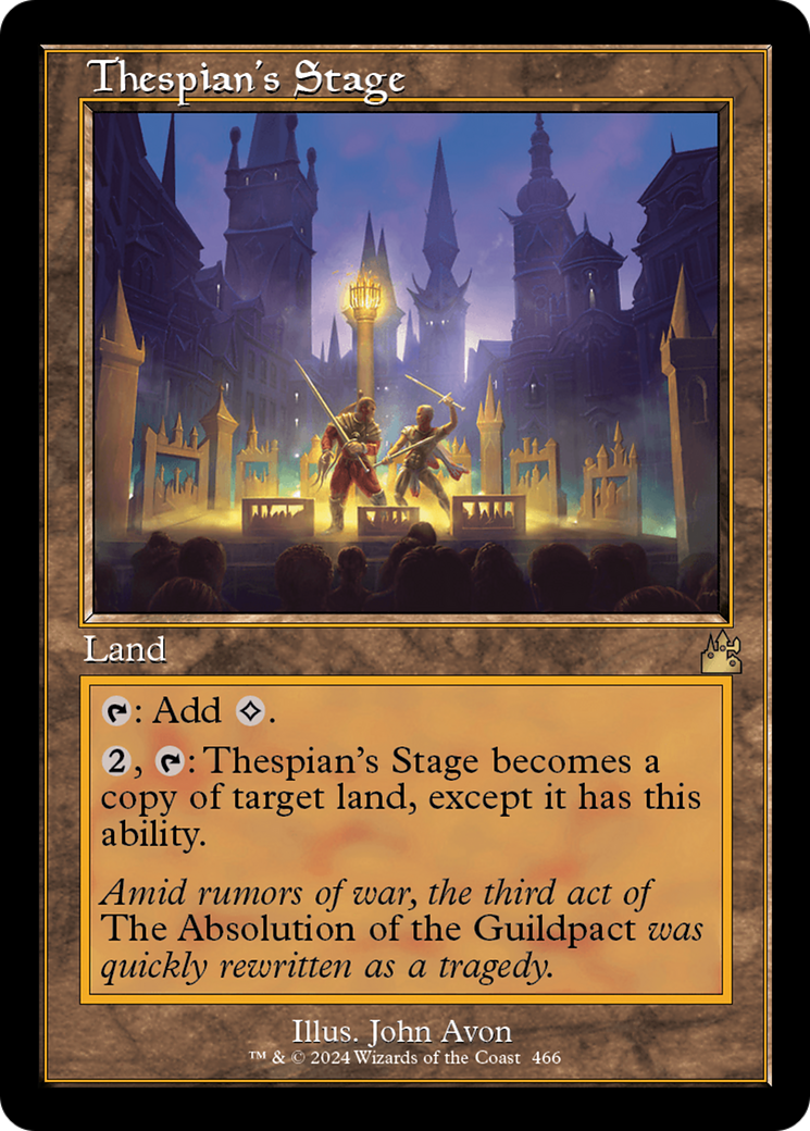 Thespian's Stage (Retro Frame) [Ravnica Remastered] | Good Games Morley