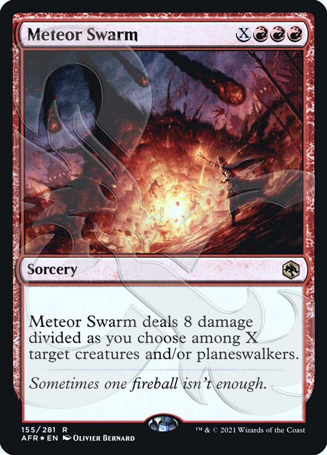 Meteor Swarm (Ampersand Promo) [Dungeons & Dragons: Adventures in the Forgotten Realms Promos] | Good Games Morley