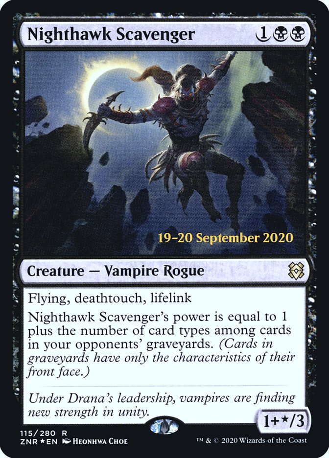 Nighthawk Scavenger [Zendikar Rising Prerelease Promos] | Good Games Morley