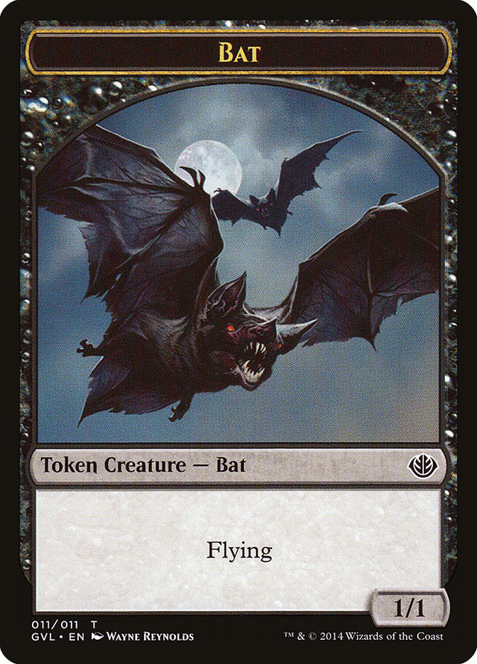 Bat Token (Garruk vs. Liliana) [Duel Decks Anthology Tokens] | Good Games Morley