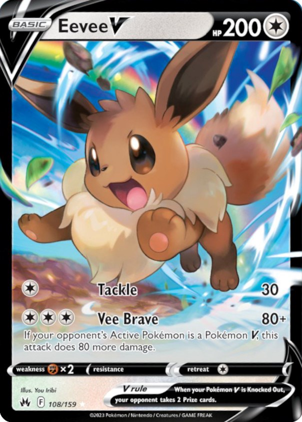 Eevee V (108/159) [Sword & Shield: Crown Zenith] | Good Games Morley
