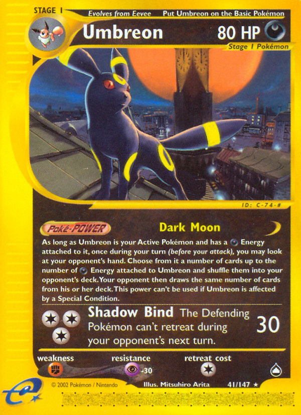 Umbreon (41/147) [Aquapolis] | Good Games Morley
