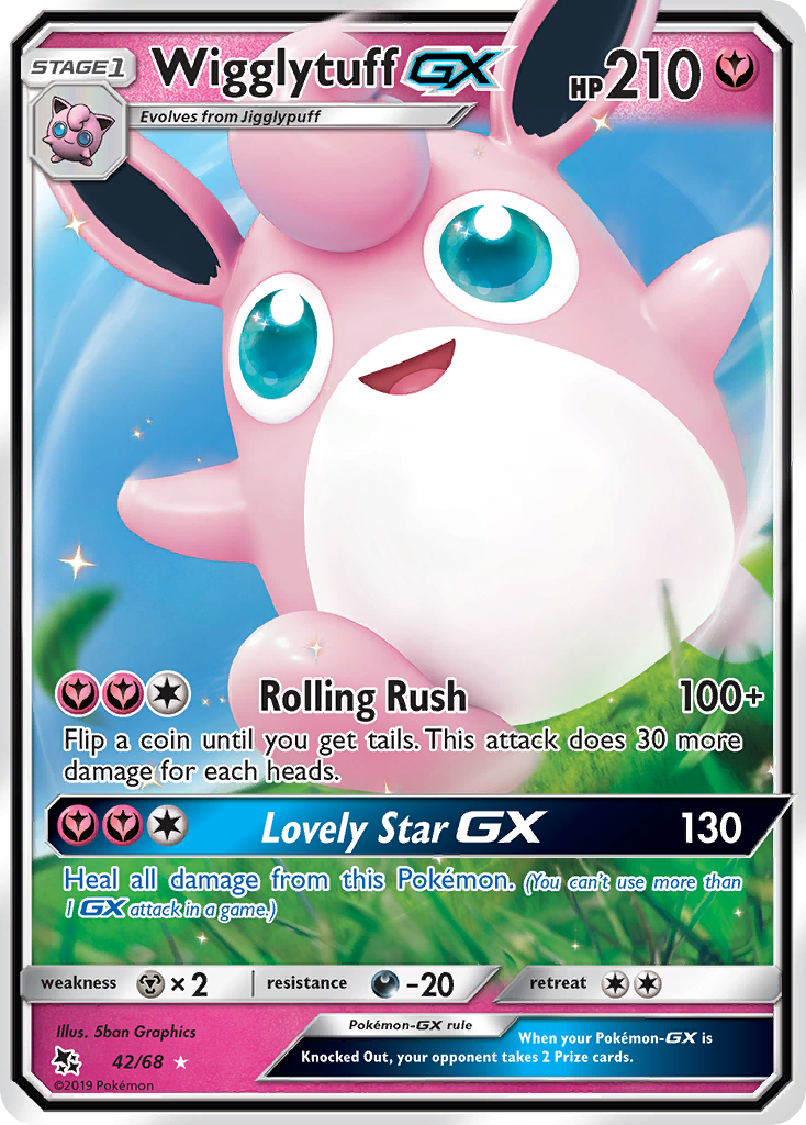 Wigglytuff GX (42/68) [Sun & Moon: Hidden Fates] | Good Games Morley