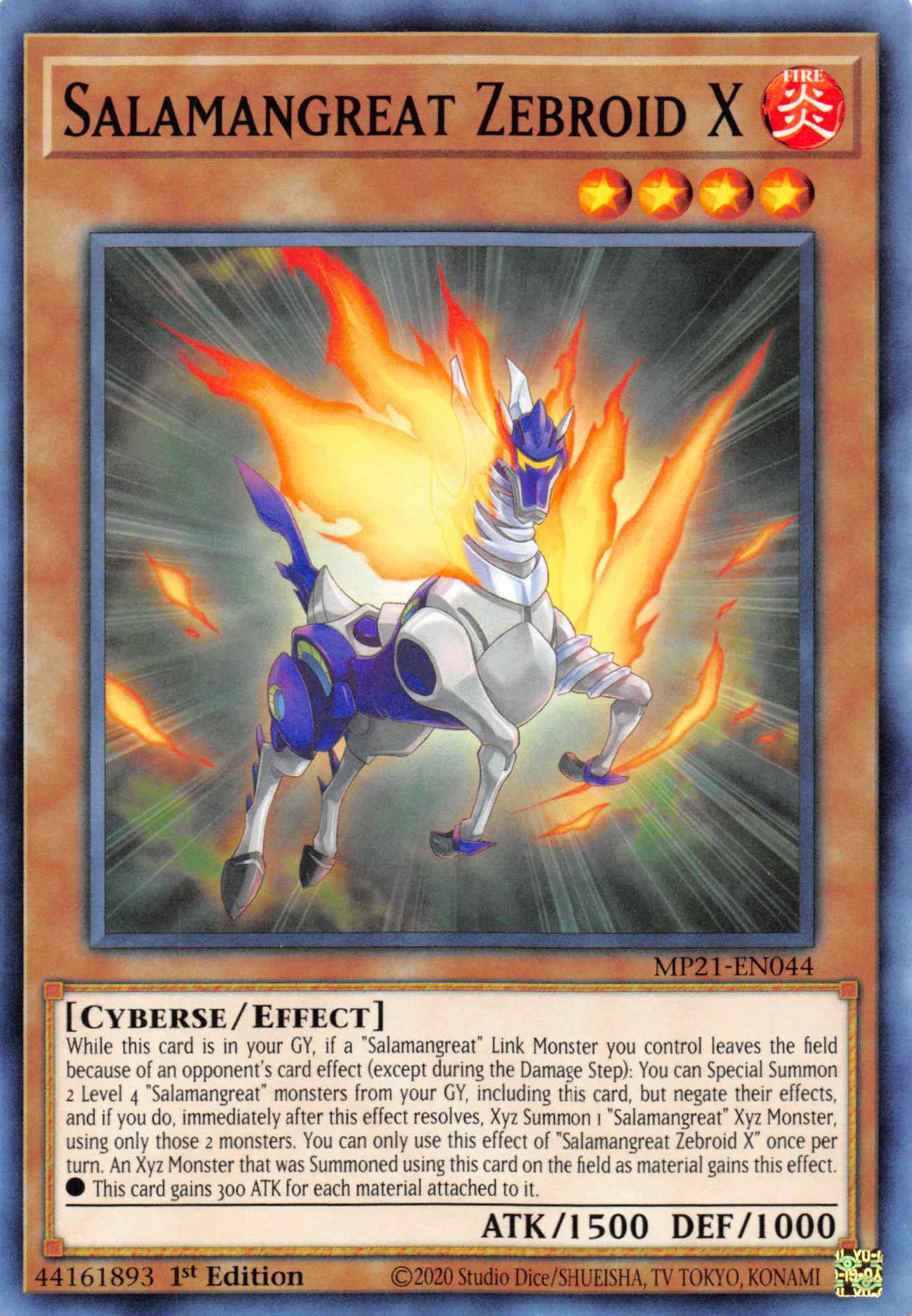 Salamangreat Zebroid X [MP21-EN044] Common | Good Games Morley