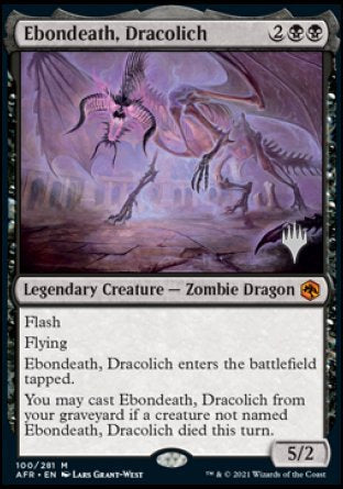 Ebondeath, Dracolich (Promo Pack) [Dungeons & Dragons: Adventures in the Forgotten Realms Promos] | Good Games Morley