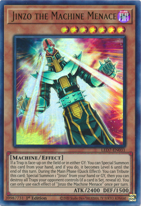 Jinzo the Machine Menace [LED7-EN031] Ultra Rare | Good Games Morley