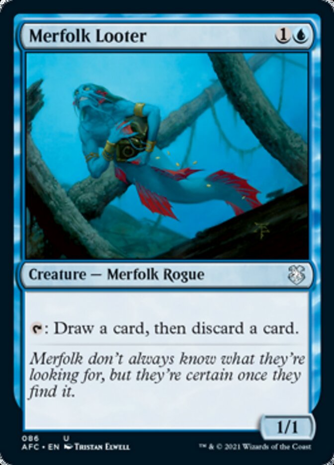 Merfolk Looter [Dungeons & Dragons: Adventures in the Forgotten Realms Commander] | Good Games Morley