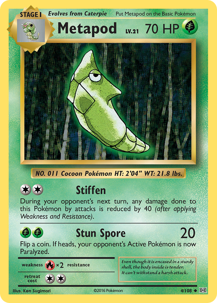 Metapod (4/108) [XY: Evolutions] | Good Games Morley