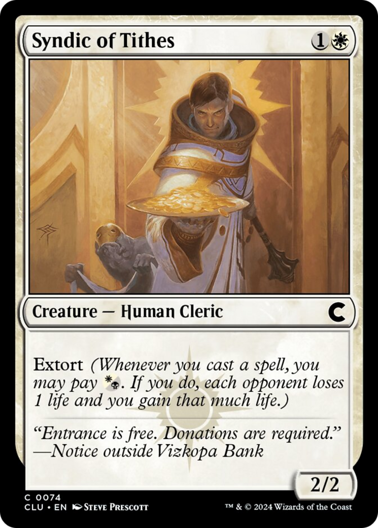 Syndic of Tithes [Ravnica: Clue Edition] | Good Games Morley