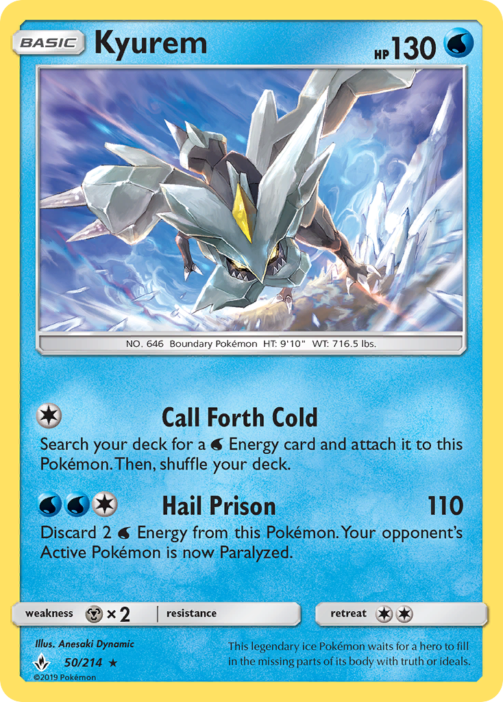 Kyurem (50/214) [Sun & Moon: Unbroken Bonds] | Good Games Morley