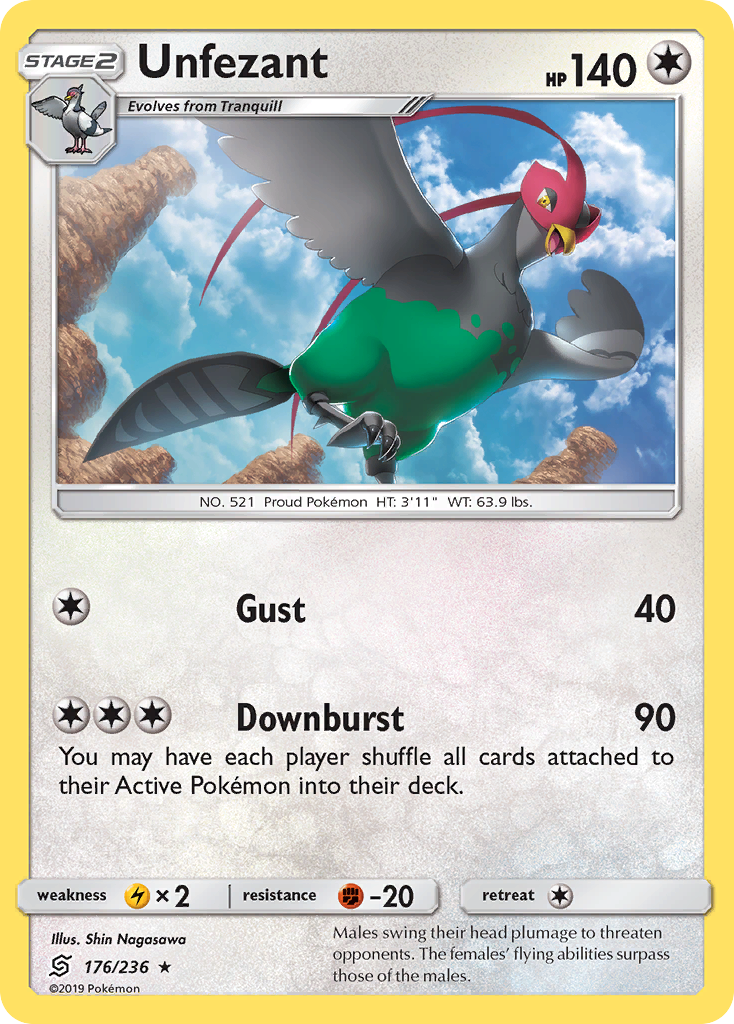 Unfezant (176/236) [Sun & Moon: Unified Minds] | Good Games Morley