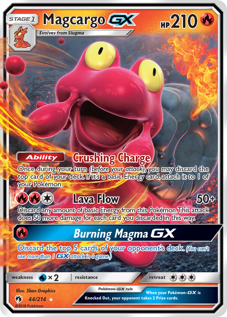 Magcargo GX (44/214) [Sun & Moon: Lost Thunder] | Good Games Morley