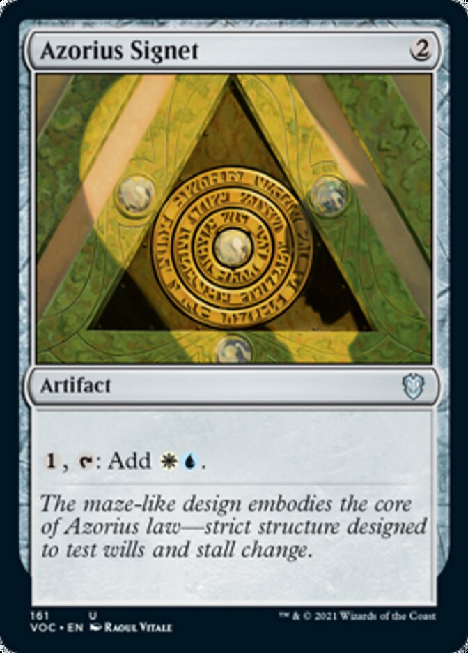 Azorius Signet [Innistrad: Crimson Vow Commander] | Good Games Morley