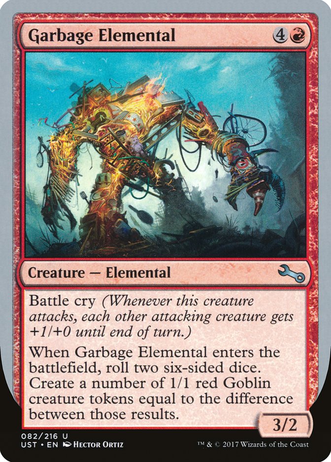 Garbage Elemental (3/2 Creature) [Unstable] | Good Games Morley