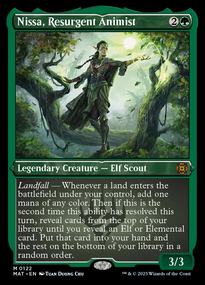 Nissa, Resurgent Animist (Foil Etched) [March of the Machine: The Aftermath] | Good Games Morley