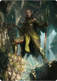 Nissa of Shadowed Boughs 1 Art Card [Zendikar Rising Art Series] | Good Games Morley