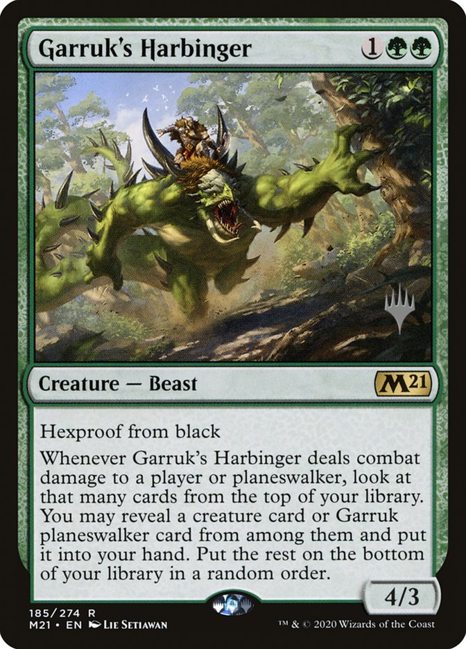 Garruk's Harbinger (Promo Pack) [Core Set 2021 Promos] | Good Games Morley