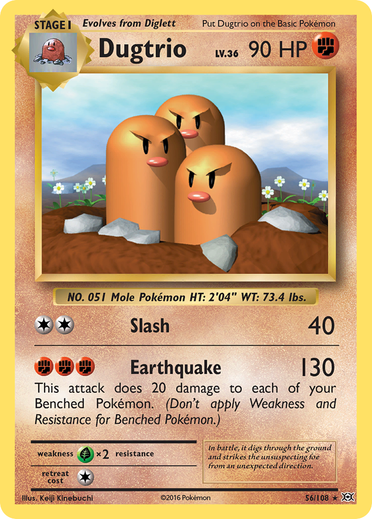 Dugtrio (56/108) [XY: Evolutions] | Good Games Morley