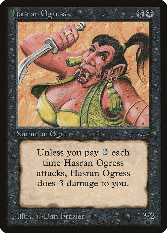 Hasran Ogress (Light Mana Cost) [Arabian Nights] | Good Games Morley