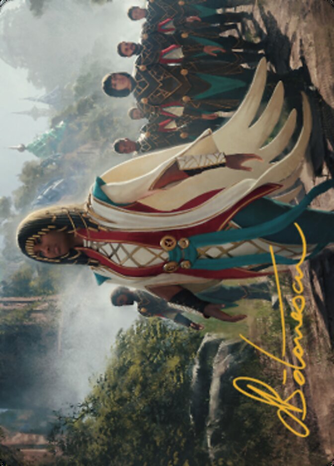 Queen Kayla bin-Kroog Art Card (Gold-Stamped Signature) [The Brothers' War Art Series] | Good Games Morley