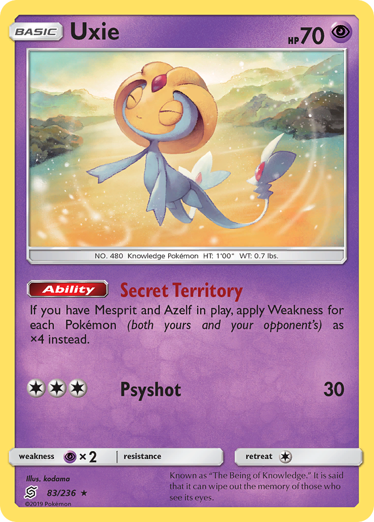 Uxie (83/236) [Sun & Moon: Unified Minds] | Good Games Morley