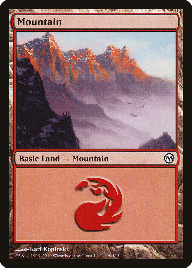 Mountain (108) [Duels of the Planeswalkers] | Good Games Morley