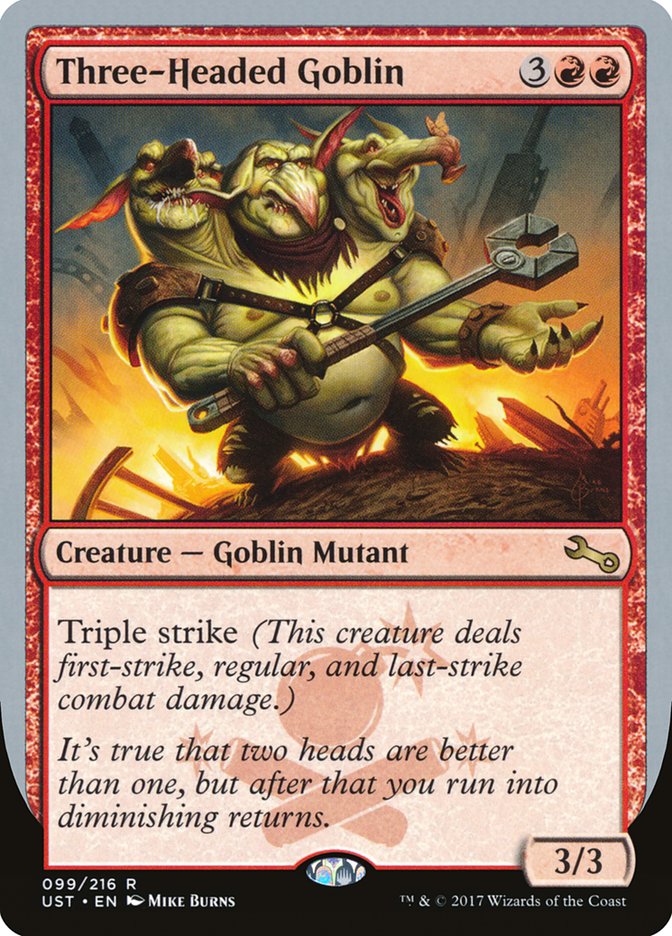 Three-Headed Goblin [Unstable] | Good Games Morley